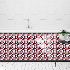 Adhesivo para azulejos mosaico impermeable cocina baño pegatina decorativa pared