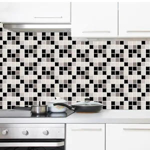 Adhesivo para azulejos de cocina impermeable antiaceite papel tapiz decoracion mural