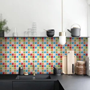 autokollito plakida mosaikou 3d gia toicho kouzinas autokollita tetragona polychroma