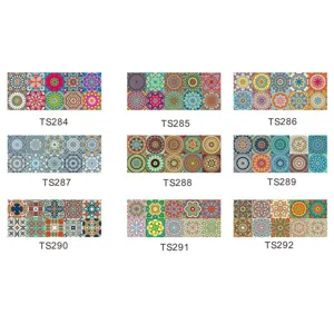 Autocollants carrelage mandalas adhesifs impermeable papier peint cuisine deco variante