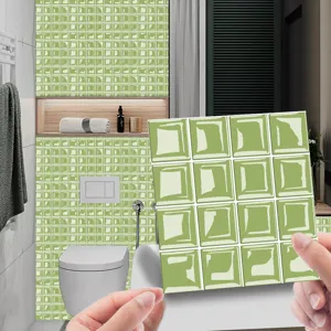 3D self-adhesive mosaic tile sticker DIY removable decorative PVC wall sticker for home decor