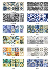 Adesivi per piastrelle retrò impermeabili autoadesivi DIY decorazione murale mosaico