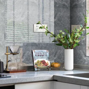 Carta da parati marmo impermeabile adesivo per piastrelle decorazione cucina muro