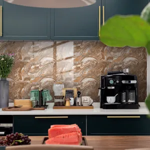 Adesivo per piastrelle effetto marmo impermeabile cucina paraschizzi carta da parati decorazione