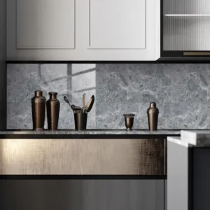 Adesivo per piastrelle effetto marmo cucina carta da parati impermeabile decorativa