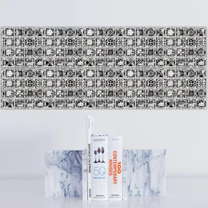 3D mosaic tile stickers peel and stick waterproof PVC wall tile for home decor DIY