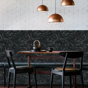 Adesivo murale effetto marmo nero carta da parati impermeabile per decorazione casa 01.