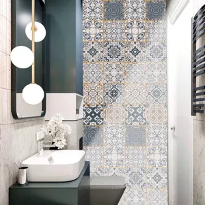 Adesivi per piastrelle mandala impermeabili e decorazione murale per la casa 24 pz