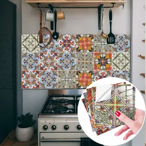 Marokkaanse retro tegelstickers voor keuken achterwand decoratie zelfklevend waterdicht