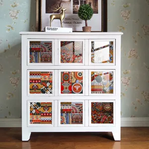 Moroccan retro tile stickers for kitchen and furniture decoration, self-adhesive waterproof wallpaper.