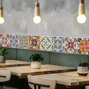 Marokkaanse tegelstickers zelfklevende muurdecoratie keuken detailweergave woningrenovatie