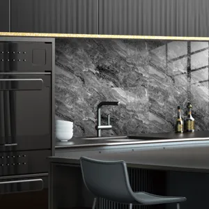 Adhesivo de pared impermeable con efecto mármol, vinilo para azulejos de cocina.