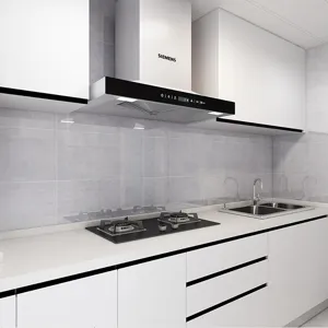 Marble texture kitchen tile sticker waterproof self-adhesive wall decor for home
