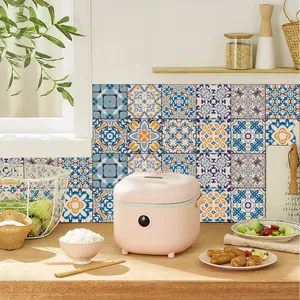 Adesivi per piastrelle mandala impermeabili per la decorazione murale cucina 24pz