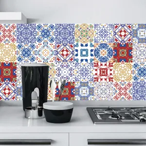 Adesivi per piastrelle mandala per paraschizzi cucina adesivi murali decorativi