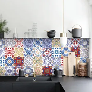 Adesivo per piastrelle con motivo mandala pellicola murale decorativa per cucina