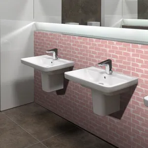 Adesivo murale in mattoni PVC impermeabile per ristrutturazione e decorazione bagno.