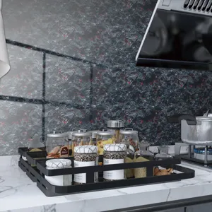 Adesivo per piastrelle effetto marmo impermeabile per la decorazione parete cucina