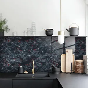Carta da parati adesiva effetto marmo impermeabile per cucina e decorazione casa.
