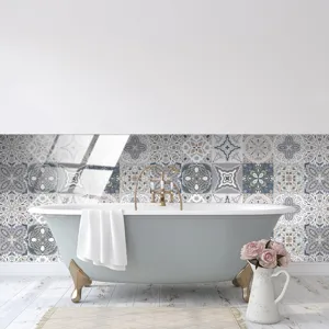 Adesivo per piastrelle retro impermeabile adesivo fai da te decorazione bagno ristrutturazione