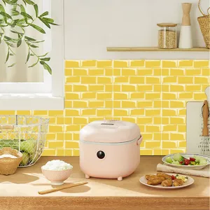 Adesivo per piastrelle a mosaico in PVC impermeabile per ristrutturazione cucina.