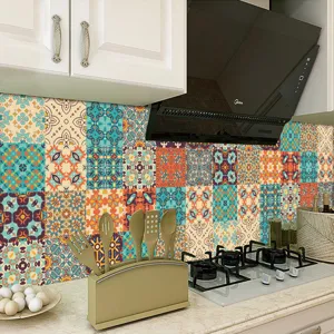 Adesivi per piastrelle marocchine impermeabili cucina decorazione murale 24pz