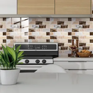 Adesivi per piastrelle a mosaico in PVC impermeabile cucina decalcomania ristrutturazione casa