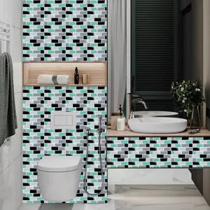 Adesivo per piastrelle a mosaico in pellicola di cristallo impermeabile PVC per casa.