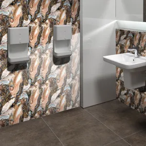 Adesivo murale texture marmo carta da parati decorativa impermeabile per ristrutturazione bagno