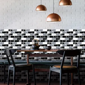Adesivo per piastrelle a mosaico in cristallo PVC impermeabile per decorazione murale