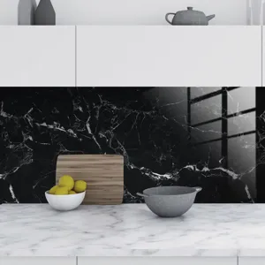 Marble texture wall sticker waterproof self-adhesive wallpaper for home kitchen decor style
