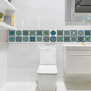 Adesivi per piastrelle impermeabili con motivo mandala per decorazione murale, 24 pz.