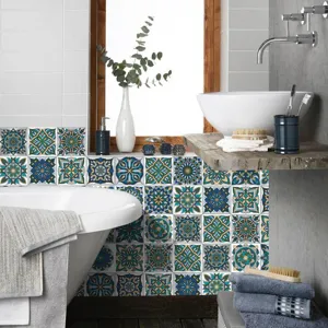 Adesivi per piastrelle mandala impermeabili adesivo murale bagno cucina 24 pezzi
