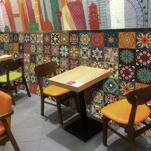 Adesivi per piastrelle motivo mandala adesivi murali decorativi impermeabili 24pz.