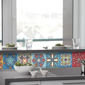 Adesivi per piastrelle mandala impermeabili cucina paraschizzi decorazioni 24pz