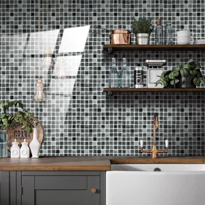 Adesivi per piastrelle a mosaico impermeabili PVC decorazione murale cucina casa rinnovo.