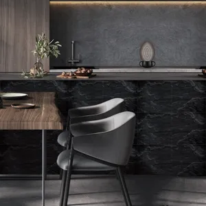 Autocollant de carrelage effet marbre adhésif pour décoration murale cuisine salon.