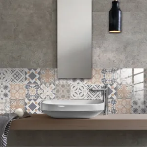 Moroccan vintage tile stickers self-adhesive wallpaper for kitchen and bathroom wall decor.