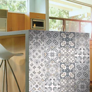 Moroccan vintage tile stickers self adhesive waterproof wallpaper for kitchen wall decor