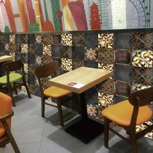 Pegatinas de azulejos de estilo retro adhesivos de pared impermeables decoracion hogar