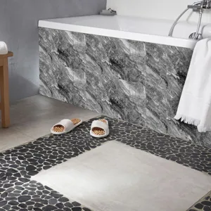 Adhesivo para azulejos con patron de marmol impermeable autoadhesivo para el bano