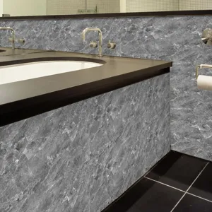 Adhesivo de pared textura marmol gris autoadhesivo, pegatina de azulejo impermeable decoracion.