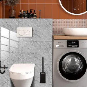 Marble effect crystal film tile sticker self adhesive wall paper for home decor detail view