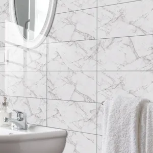 Marble texture crystal film tile sticker self adhesive wall paper home decor waterproof