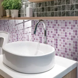 Adesivo per piastrelle a mosaico in PVC impermeabile per ristrutturazione e decorazione.