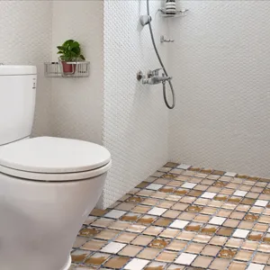 3D self-adhesive mosaic tile stickers for kitchen bathroom waterproof wall floor decor 1pcs