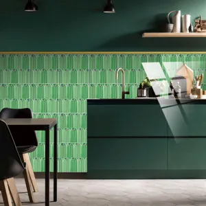 Peacock feather pattern tile sticker crystal film waterproof kitchen wall mural home decor
