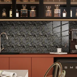Waterdichte marmer textuur muursticker zelfklevende tegel behang voor keuken decor