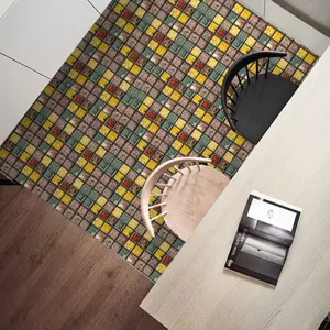 3d mosaic tile sticker self adhesive decorative wall sticker for interior home decor