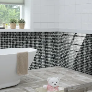 Adesivo per piastrelle a mosaico in cristallo PVC impermeabile per ristrutturazione.